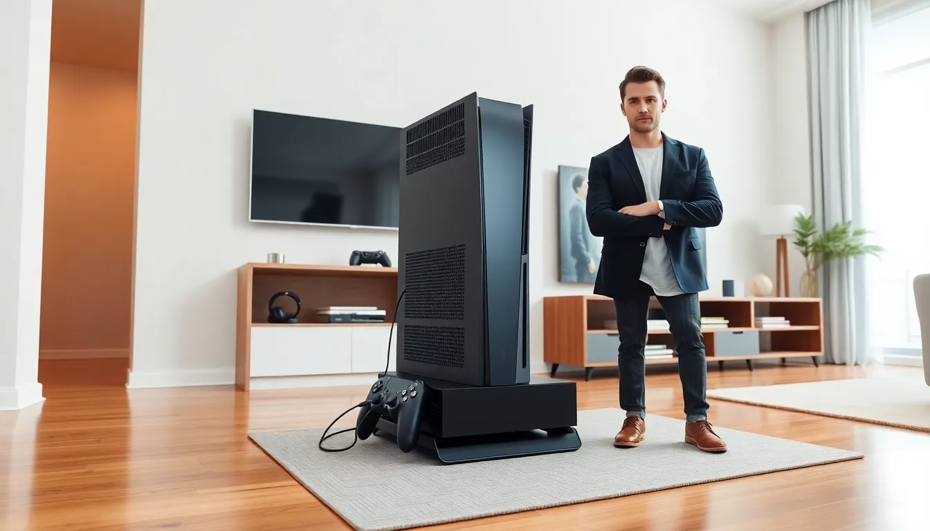 gaming console stand